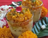 A picture of step 9 of Boondi with Custard Rabdi.