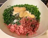 A picture of step 1 of Super Easy Chive Dumplings with Crispy Wings.