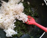 A picture of step 5 of Baked palak paneer rice.