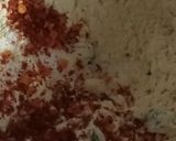 A picture of step 1 of Kadhi with pakodi.