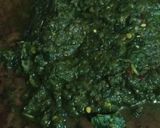 A picture of step 2 of Mint chutney/ green chutney.