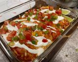 A picture of step 6 of Pork & Pepper Enchiladas.
