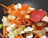 A picture of step 4 of Tofu Shrimp Bokchoy Stir Fry in Ginger Sauce.