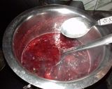 A picture of step 2 of Aloo bukhara chatne.