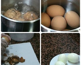 Foto del paso 1 de la receta: Huevos rellenos con bechamel al horno