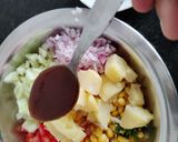 A picture of step 4 of Corn Bhel.