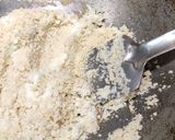 A picture of step 1 of Kesari Rava Burfi.