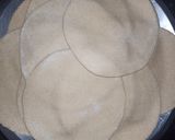 A picture of step 9 of Halwa Poori.