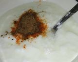 A picture of step 2 of Masala curd.