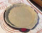 Une image de l'étape 2 de Tarte poires et amandes (pâte brisée au saindoux).