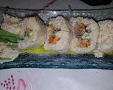 Foto del paso 9 de la receta: Arrollado de arroz relleno (sushi economico)