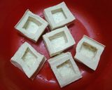 Hình bước làm 1 của món Đậu Hủ Nhồi Nhân Chiên Giòn (Món Chay)