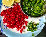 A picture of step 2 of Zesty Pomegranate & Guava Fruit chaat.