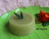 A picture of step 6 of Matcha Latte Moss Pudding.