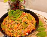 A picture of step 4 of Brown Vegetable Fried Rice.