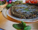 A picture of step 15 of Persian frittata with herbs (Kookoo Sabzi).