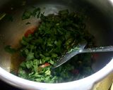 A picture of step 1 of Dal palak khichdi.