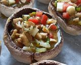 Húsmentes töltött gomba recept fázis 4 fotója