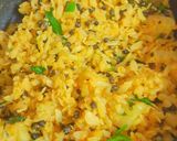 A picture of step 4 of Sprouted Black Mung Bean Poha.