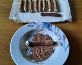 Foto del passaggio 9 della ricetta SIGARI DI CIOCCOLATO per la festa del papà
