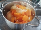 Crema de calabaza y zanahoria, fast and rápido
