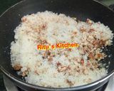 A picture of step 5 of Coconut Ladoo.