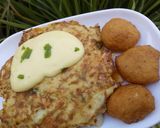 A picture of step 5 of Vegetable pancake.