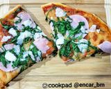 Foto del paso 7 de la receta: Pizza trufada de pavo, rúcula y queso tostado