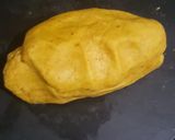 A picture of step 1 of Dal dhokli.