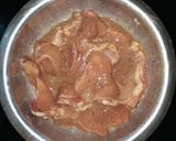 A picture of step 1 of Dragon chicken.
