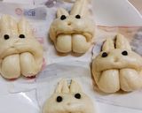 Hình bước làm 2 của món Bánh bao thỏ ngọc