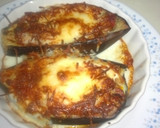 Foto del paso 7 de la receta: Berenjenas rellenas con salsa italiana de aceitunas y huevo secreto
