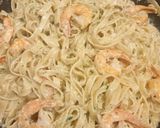 Garnélás tejszínes tagliatelle recept fázis 3 fotója