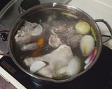 A picture of step 3 of Chicken Pho with Instant Seasoning Cubes.