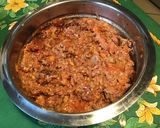 Une image de l'étape 6 de Farce au porc,tomates,moutarde aux épices et curry (pour légumes farcis).