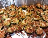 A picture of step 3 of Crispy Parm Brussels Sprouts with Roasted Garlic Aioli.