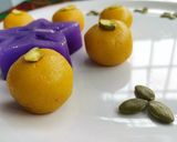 A picture of step 11 of Mango coconut laddo.