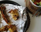 Foto do passo 6 de Berinjela recheada com Queijo Fresco e Alheira vegetariana 🍆