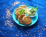 A picture of step 5 of Irish red lentil  baked patties with guacamole.