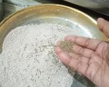 A picture of step 1 of Ragi Roti.