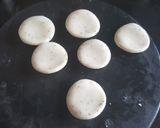 A picture of step 2 of CHAUSELA chawal ke atte ki puri.