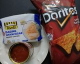 Gambar langkah 1 resipi Bolognese Chicken Nachos.