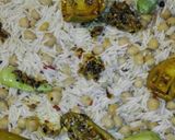 A picture of step 6 of Achari Chaana Pulao.