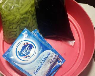 Es Cincau Cendol Gula Merah - Step 1