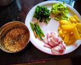 A picture of step 1 of Aloo ko Achar (Instant Potato Pickle) from Nepal).