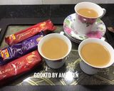A picture of step 4 of Caramel Masala Tea ☕️.