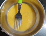 A picture of step 1 of Bread with egg.