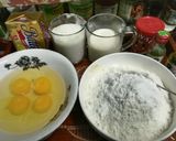 Gambar langkah 1 resipi Kek Butter Pelangi.