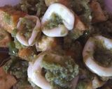Foto langkah ke 5 dari resep Cumi cabe ijo.