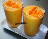A picture of step 1 of Mango smoothie.